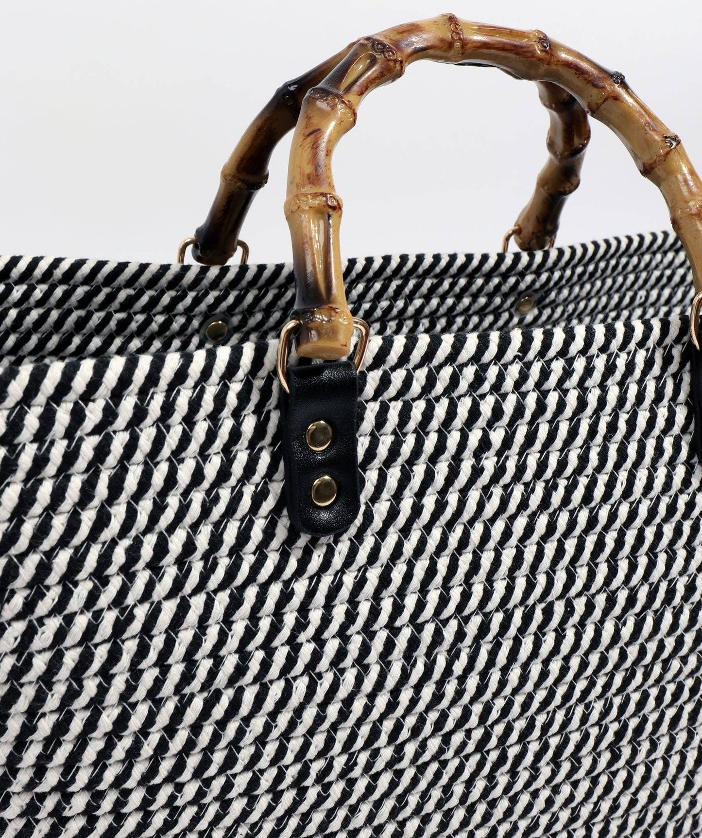 Pia Rossini - Narina Basket Bag - Black/White