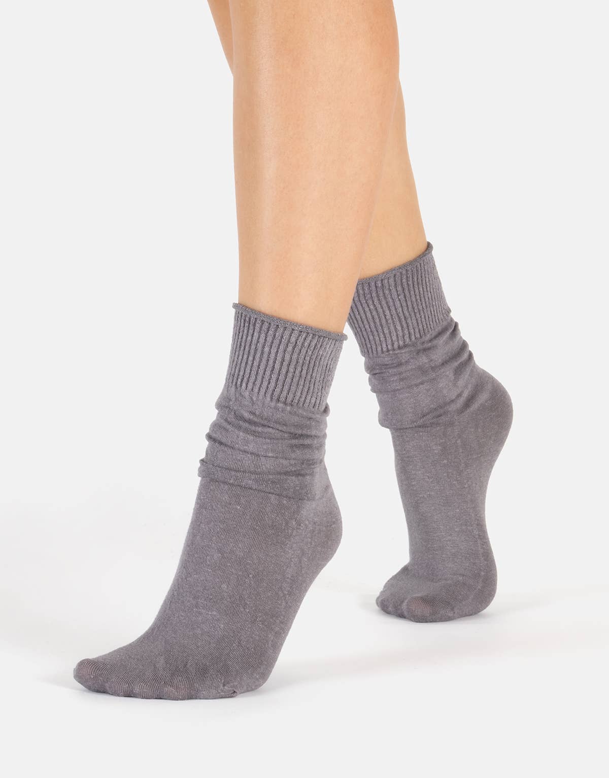 Cette - Linen Socks without Elastic Band, Women Socks, Natural Fibre: One Size