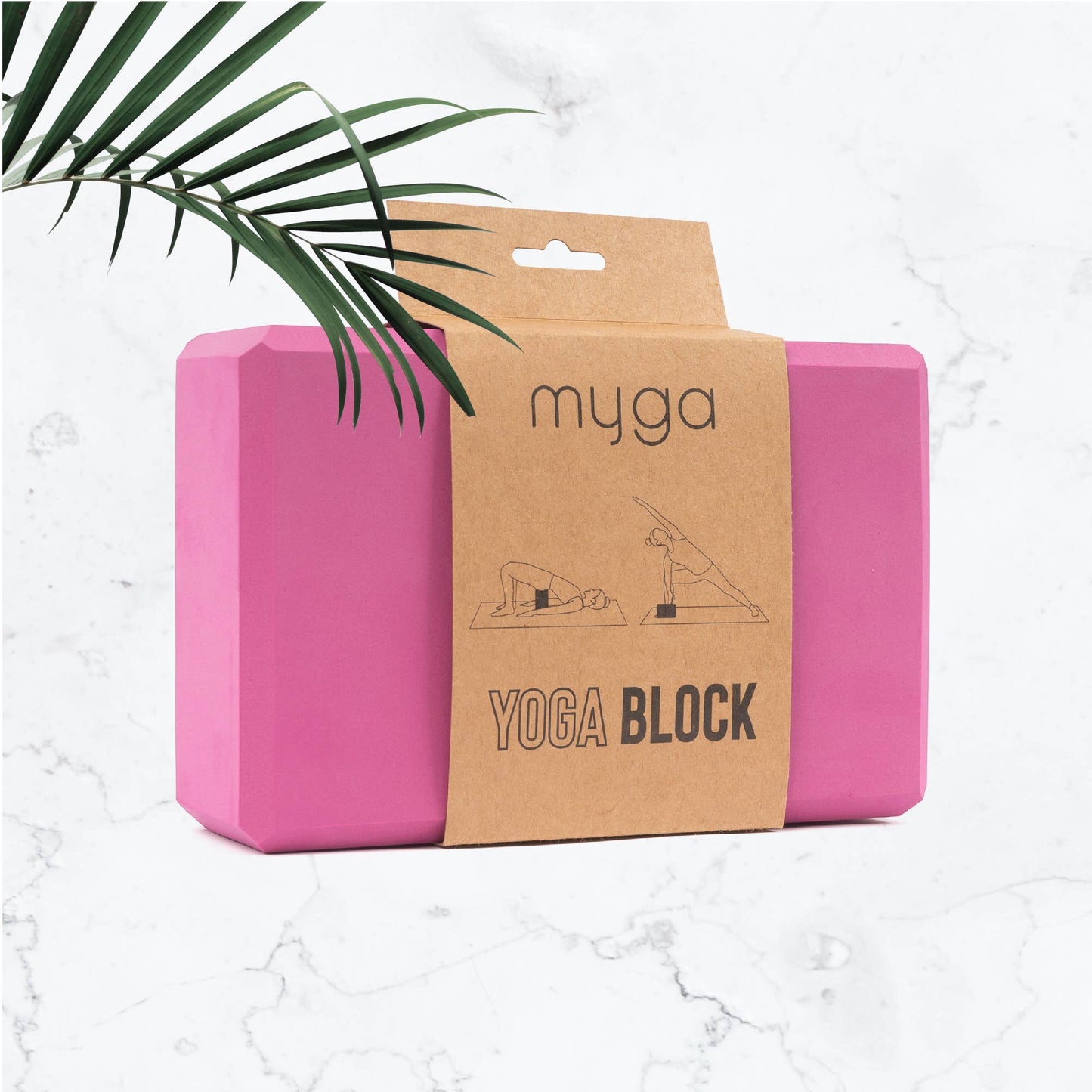 Myga Eco - Foam Yoga Blocks: Pink
