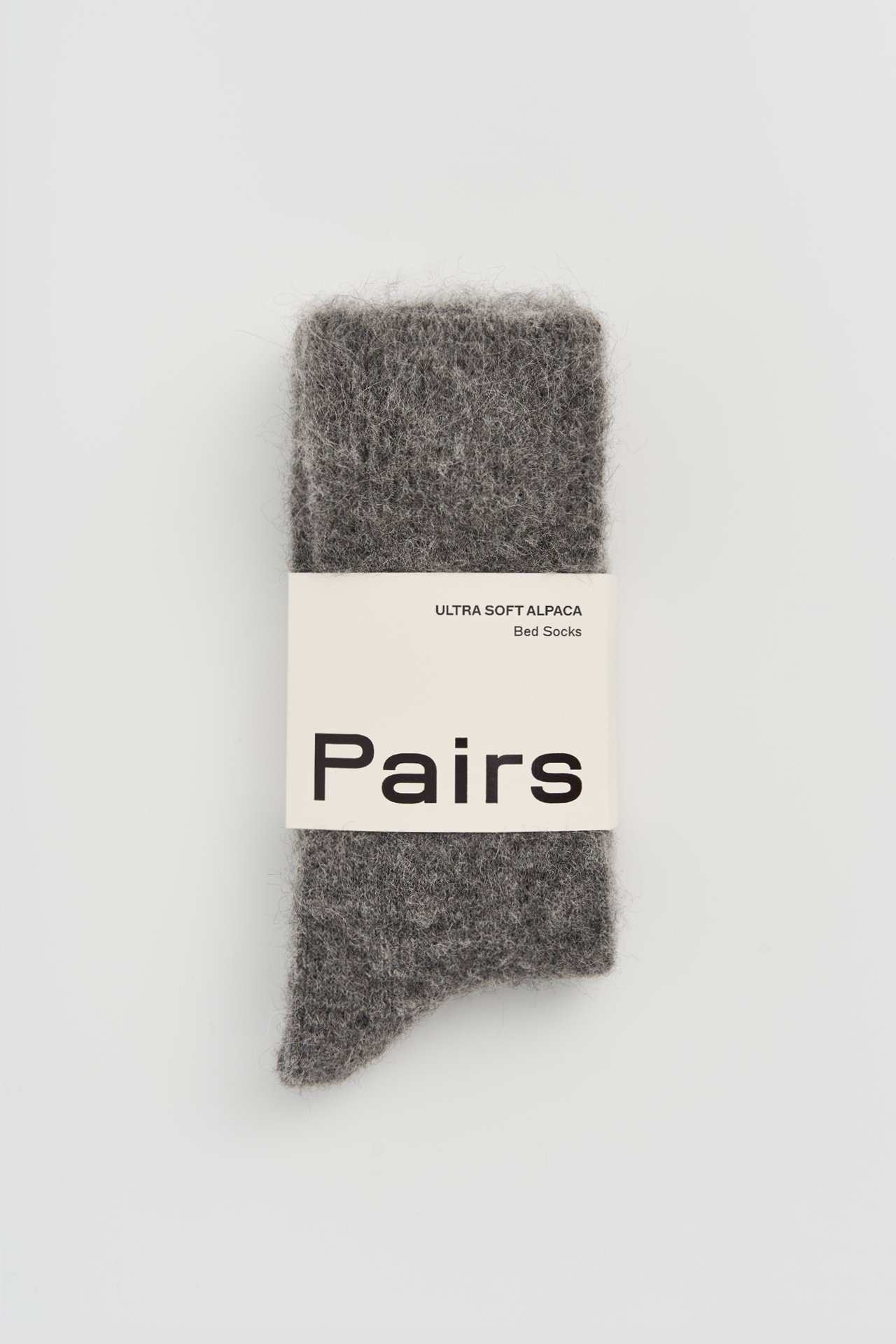 Pairs Ultra Soft Alpaca Bed Socks – Smoke Grey | UK 4–7