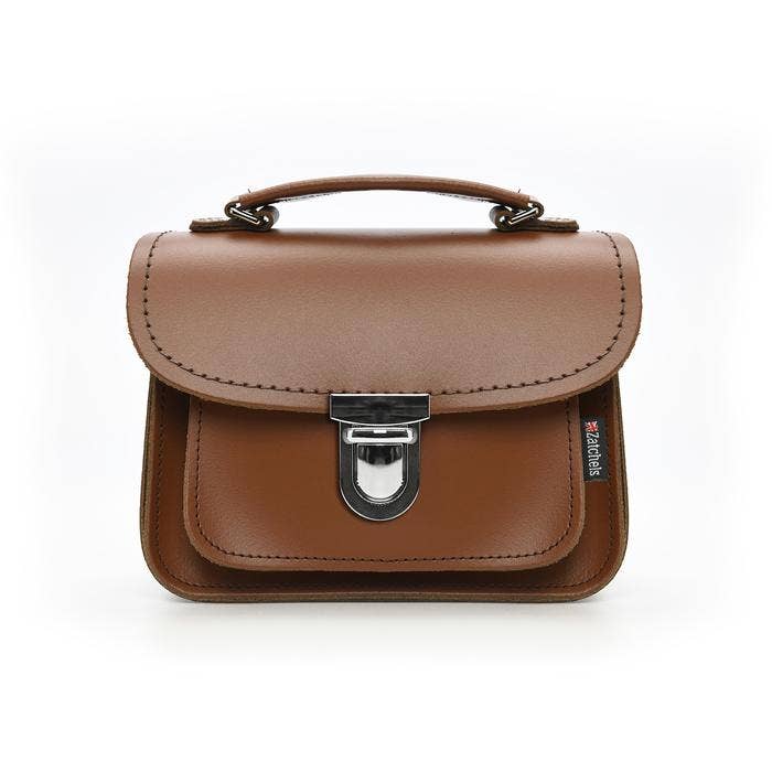 Zatchels - Luna Handmade Leather Bag in Chestnut