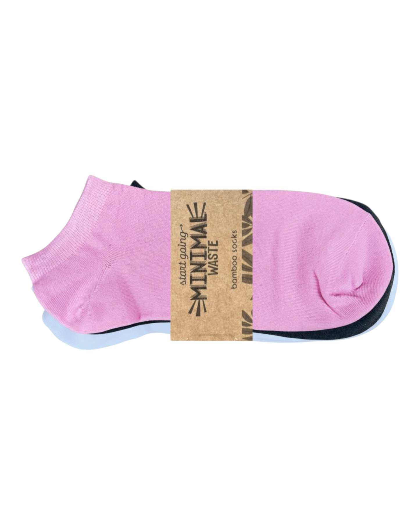 Bamboo Sneaker Socks 5 Pair Pack | Mixed Colours | Size 35-38