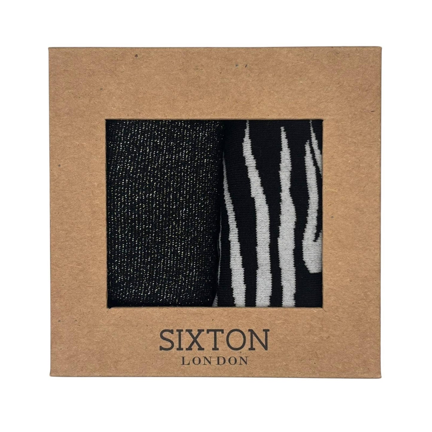 Sixton London - Black Tokyo & Black Savannah Sock Box Duo