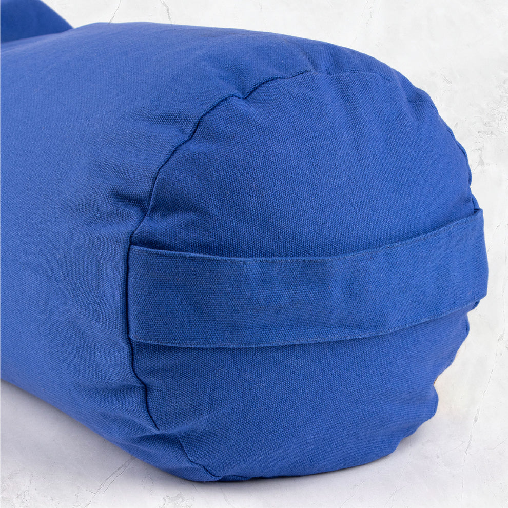 Myga Eco Buckwheat Support Bolster Pillow - Blue
