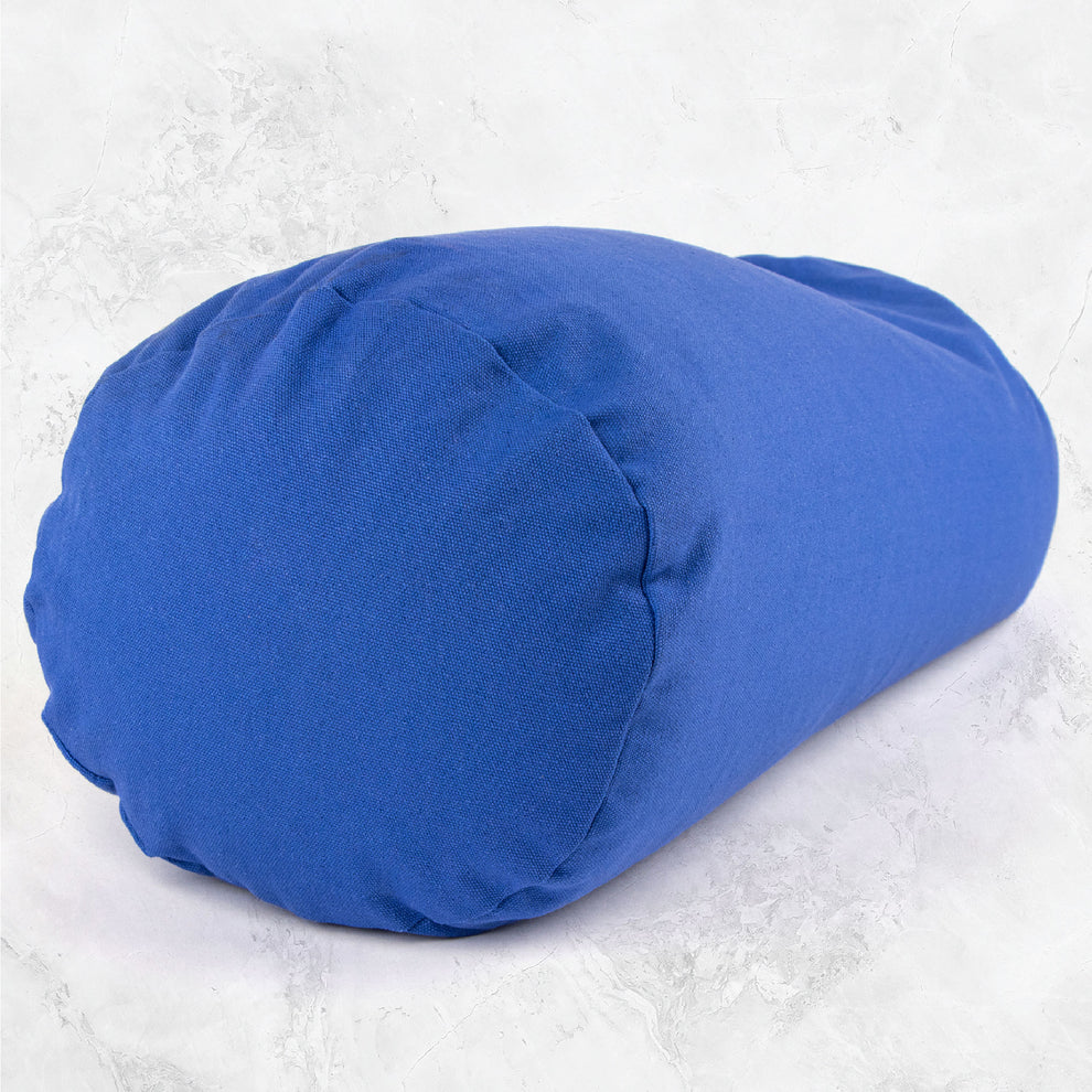 Myga Eco Buckwheat Support Bolster Pillow - Blue