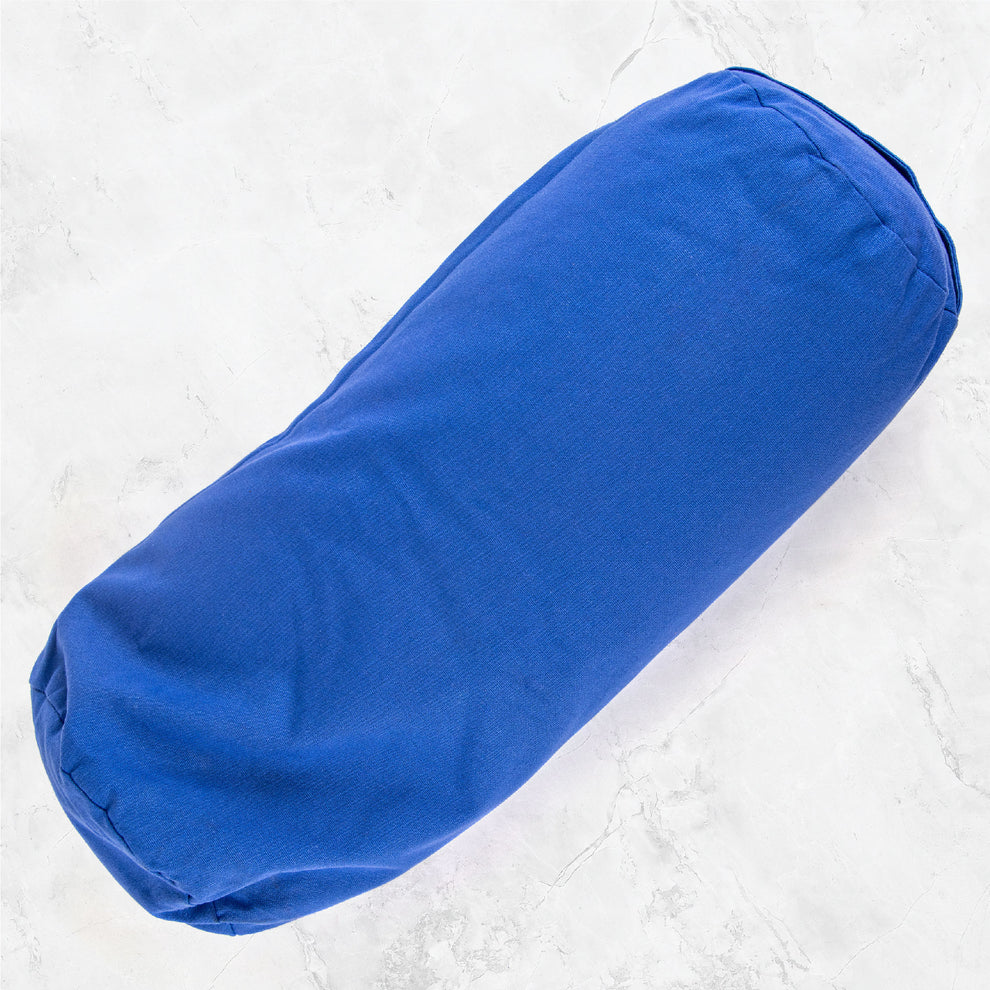 Myga Eco Buckwheat Support Bolster Pillow - Blue