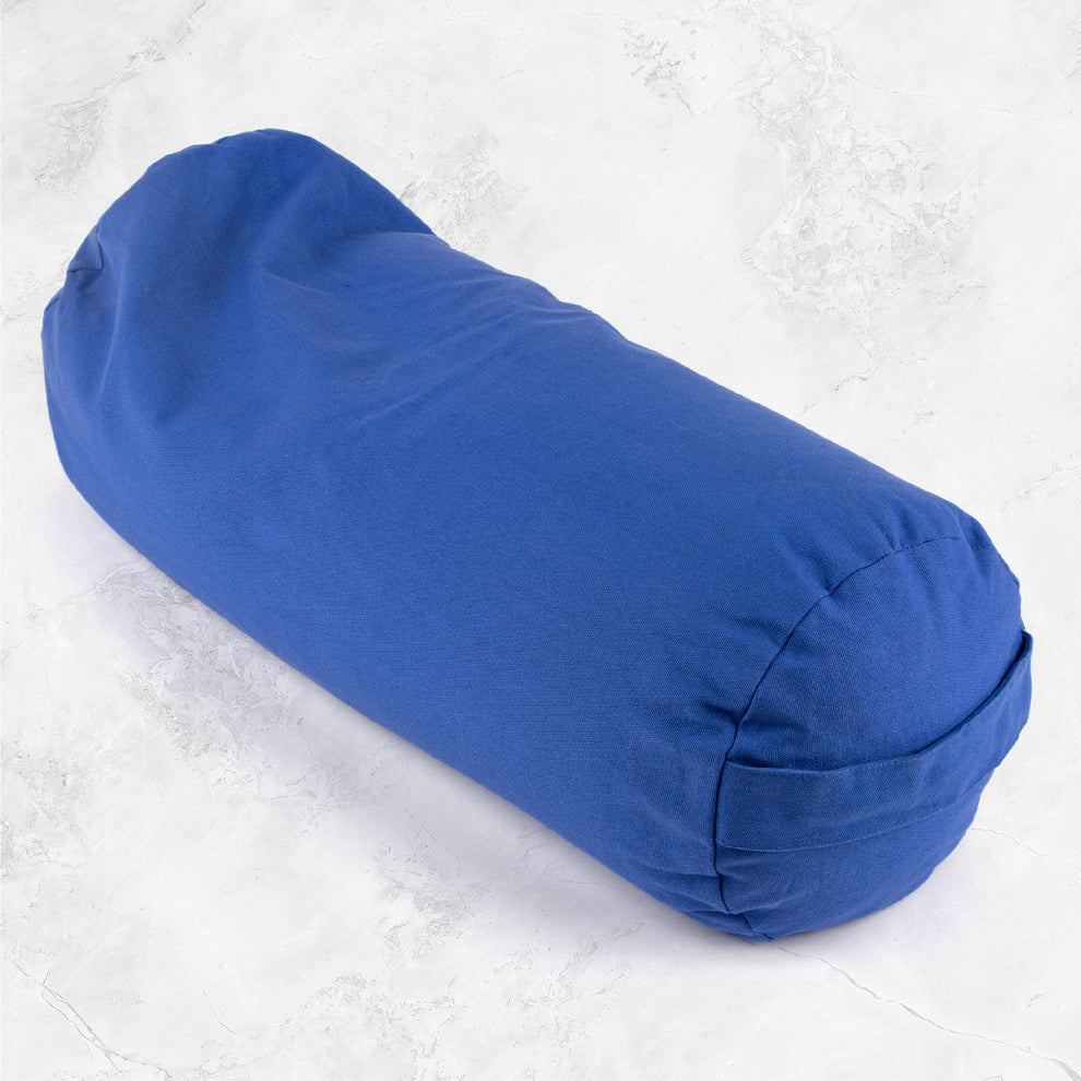 Myga Eco Buckwheat Support Bolster Pillow - Blue