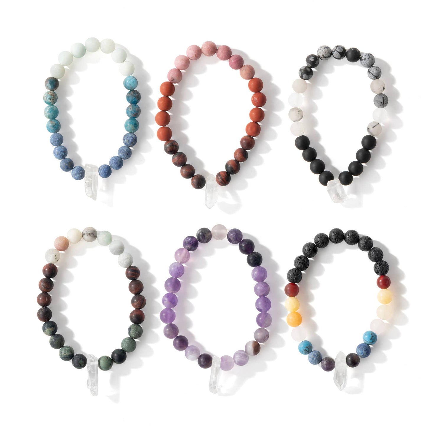 Myga Natural Stone Bead Bracelets – Choice of Meaning