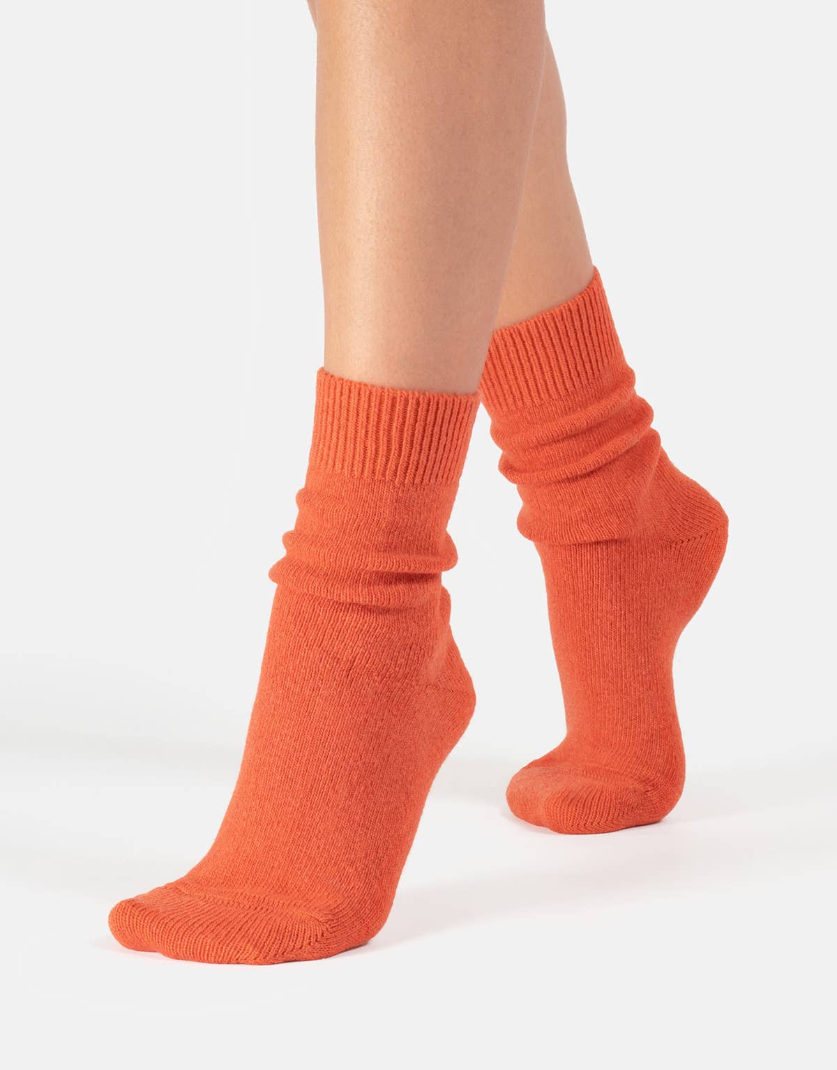 Cette - Cashmere & Merino Wool Socks in Lava Lamp Red, One Size