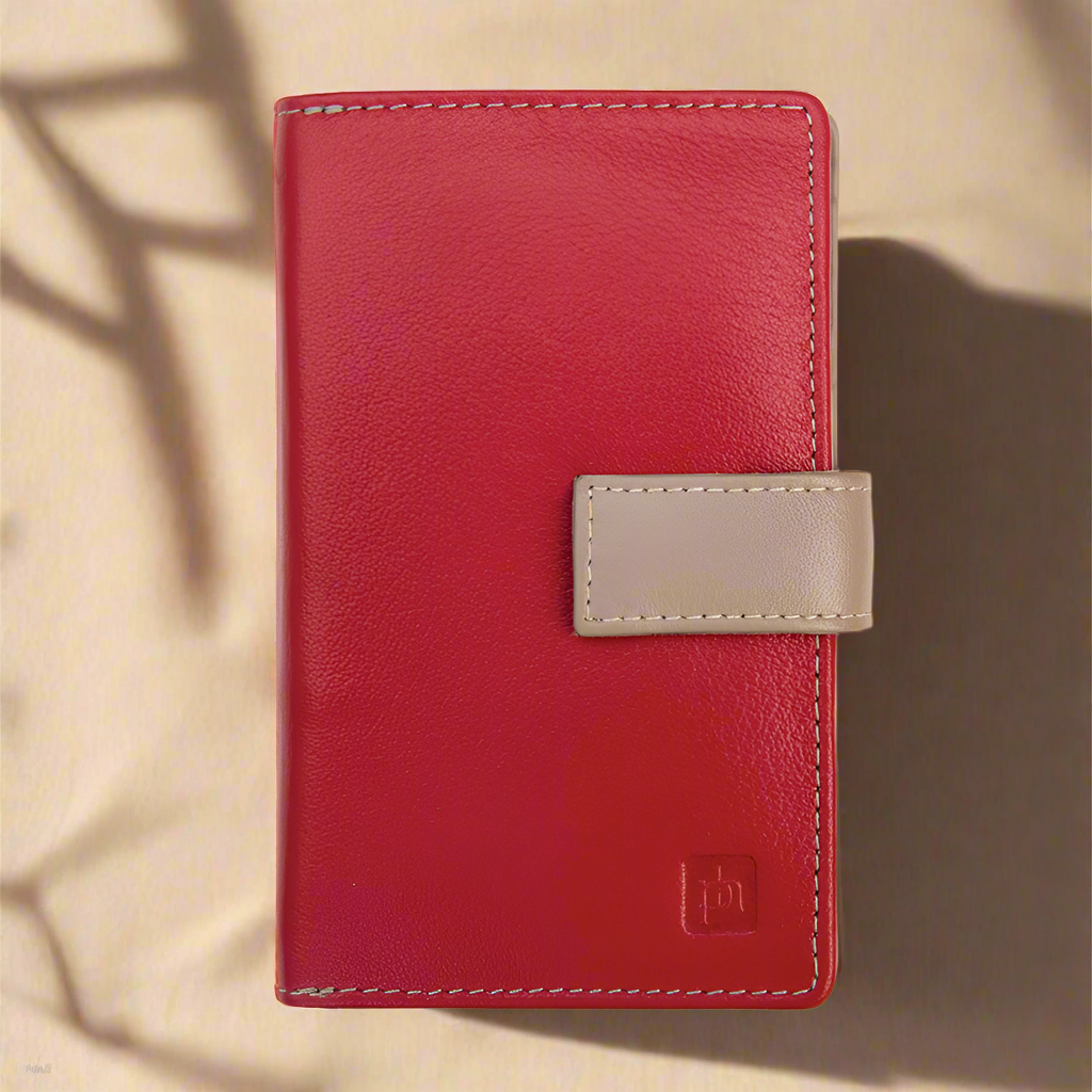 Celino Real Leather Ladies Bifold Tab Purse by Primehide
