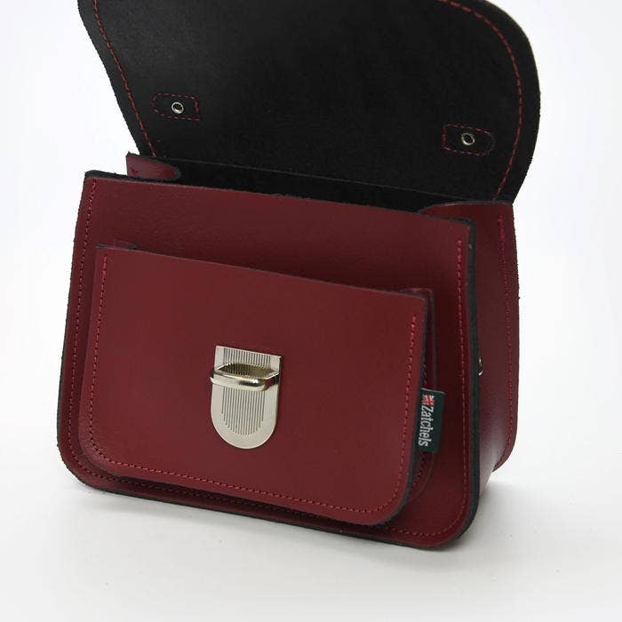 Zatchels - Luna Handmade Leather Bag in Oxblood Red