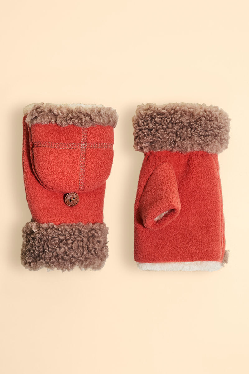 Anna Mittens in Coral