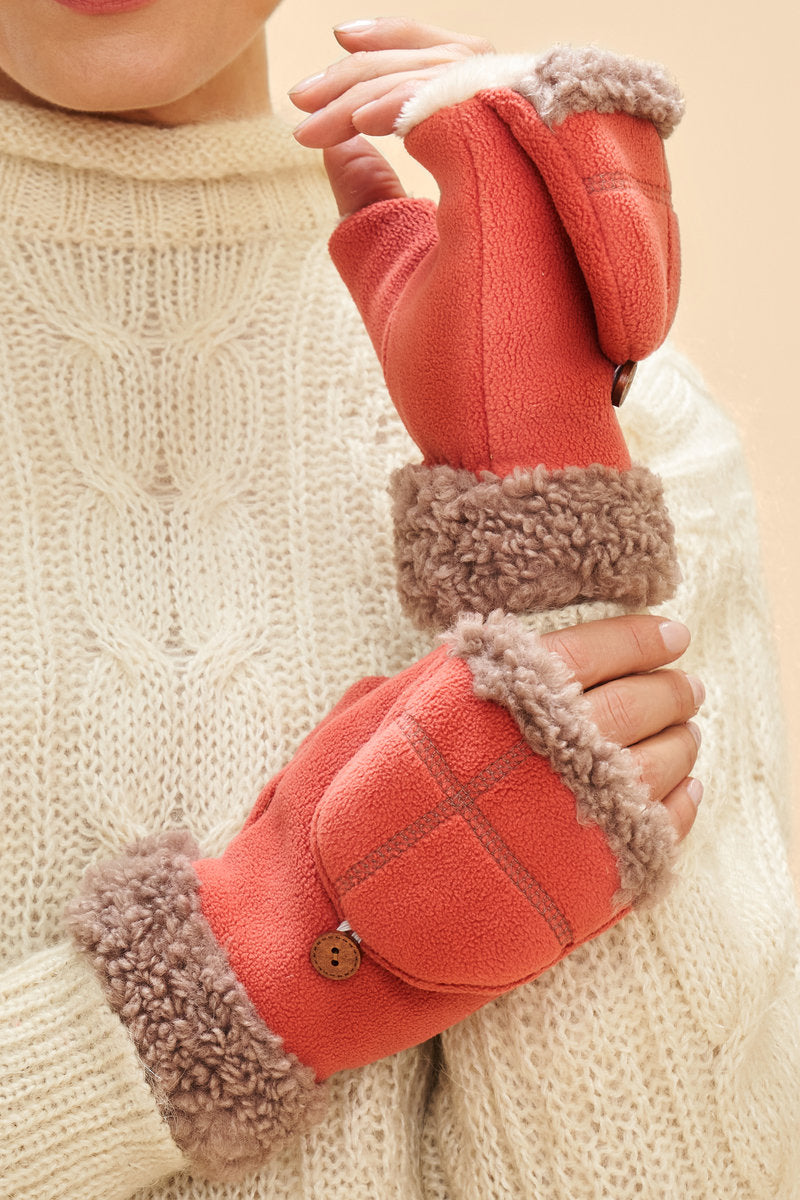 Powder Design Coral Mittens