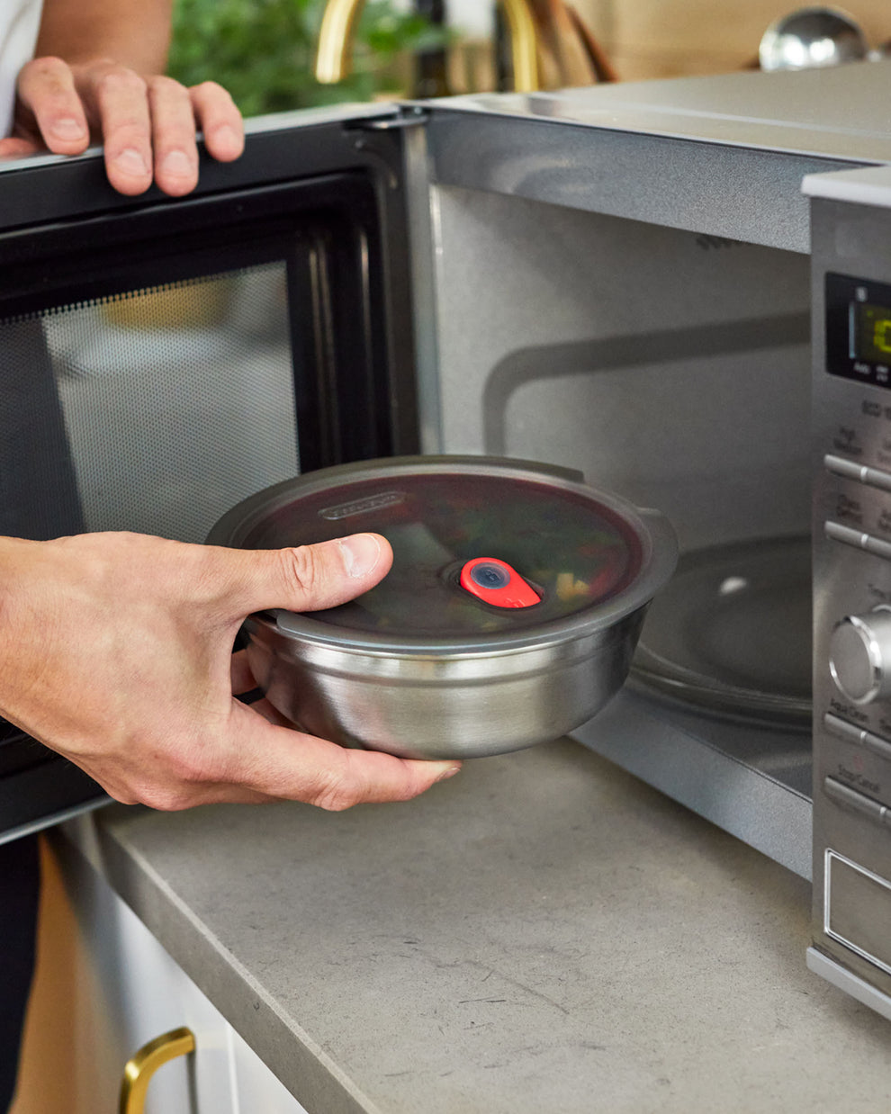 BLACK+BLUM Lunch & Prep Bowl Microwave Safe Stainless Steel - Large 950 ml