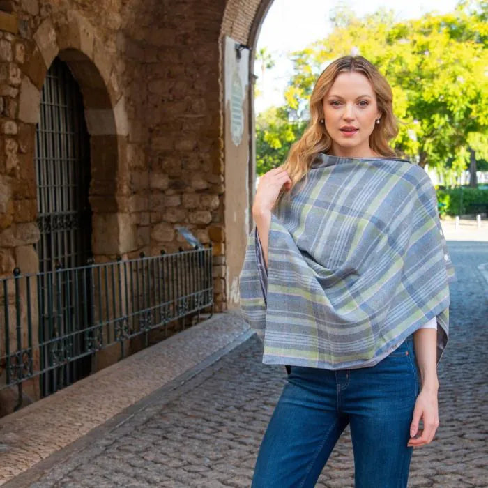 Tweed Wrap with Satin Lining by Earth Squared