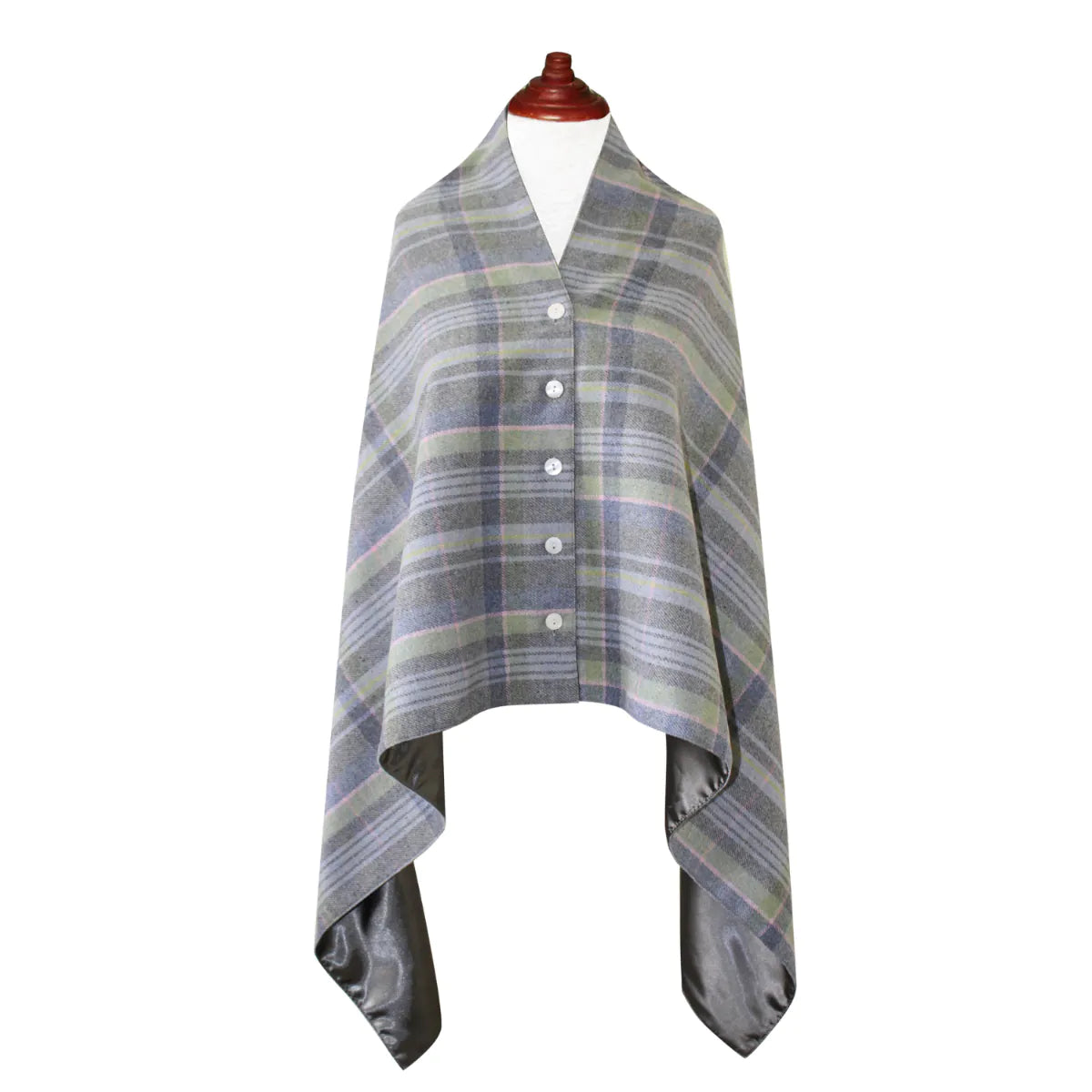 Tweed Wrap with Satin Lining by Earth Squared