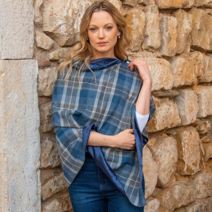Tweed Wrap with Satin Lining by Earth Squared