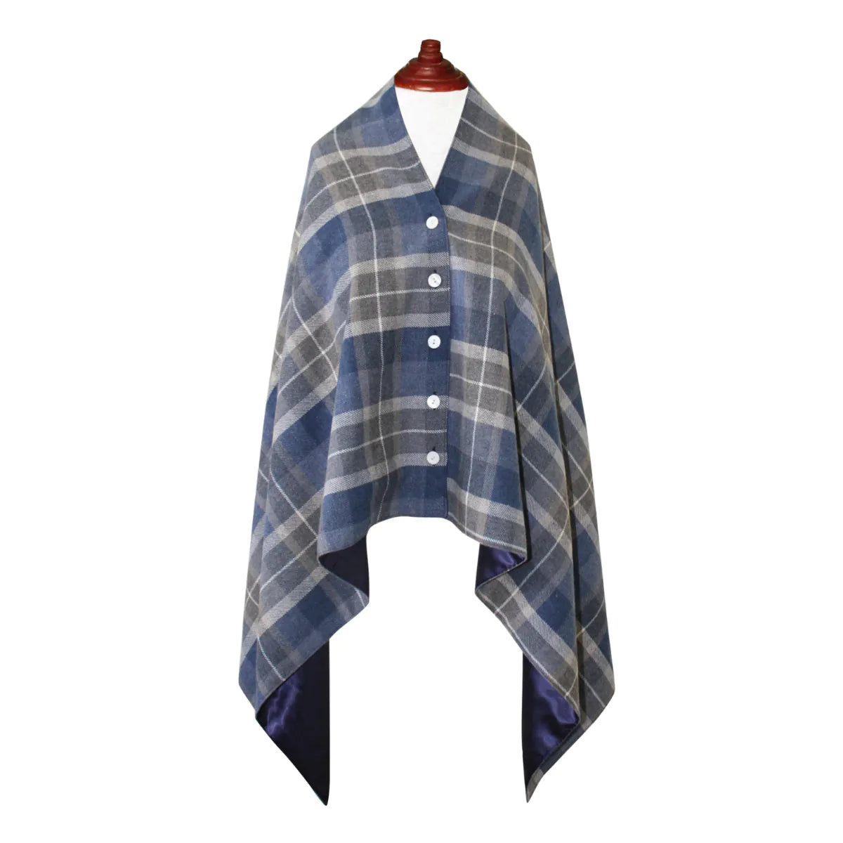 Tweed Wrap with Satin Lining by Earth Squared