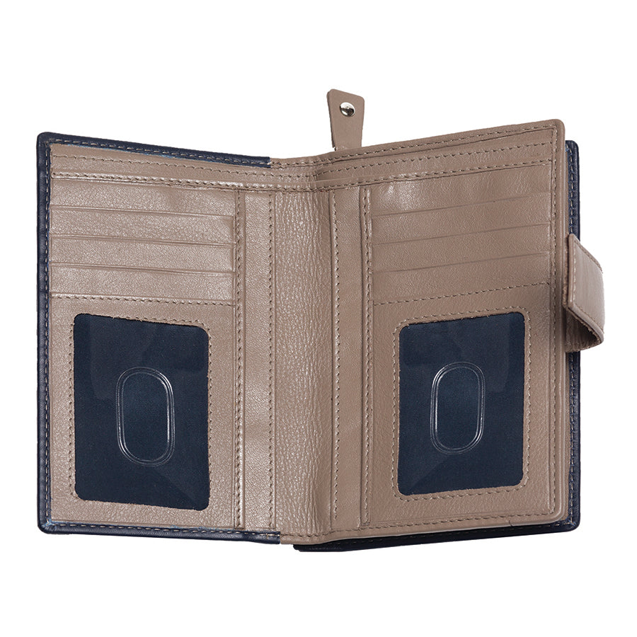 Celino Real Leather Ladies Bifold Tab Purse by Primehide