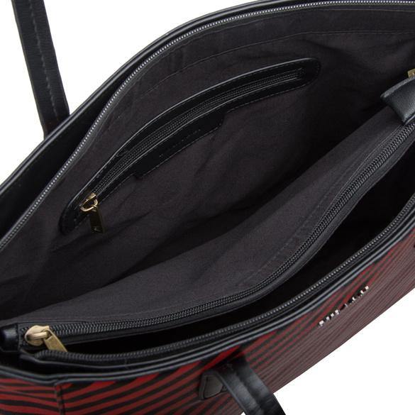 Bulaggi Sissy Shopper - Red and Black Stripe - Diamond Parrot Accessory Emporium