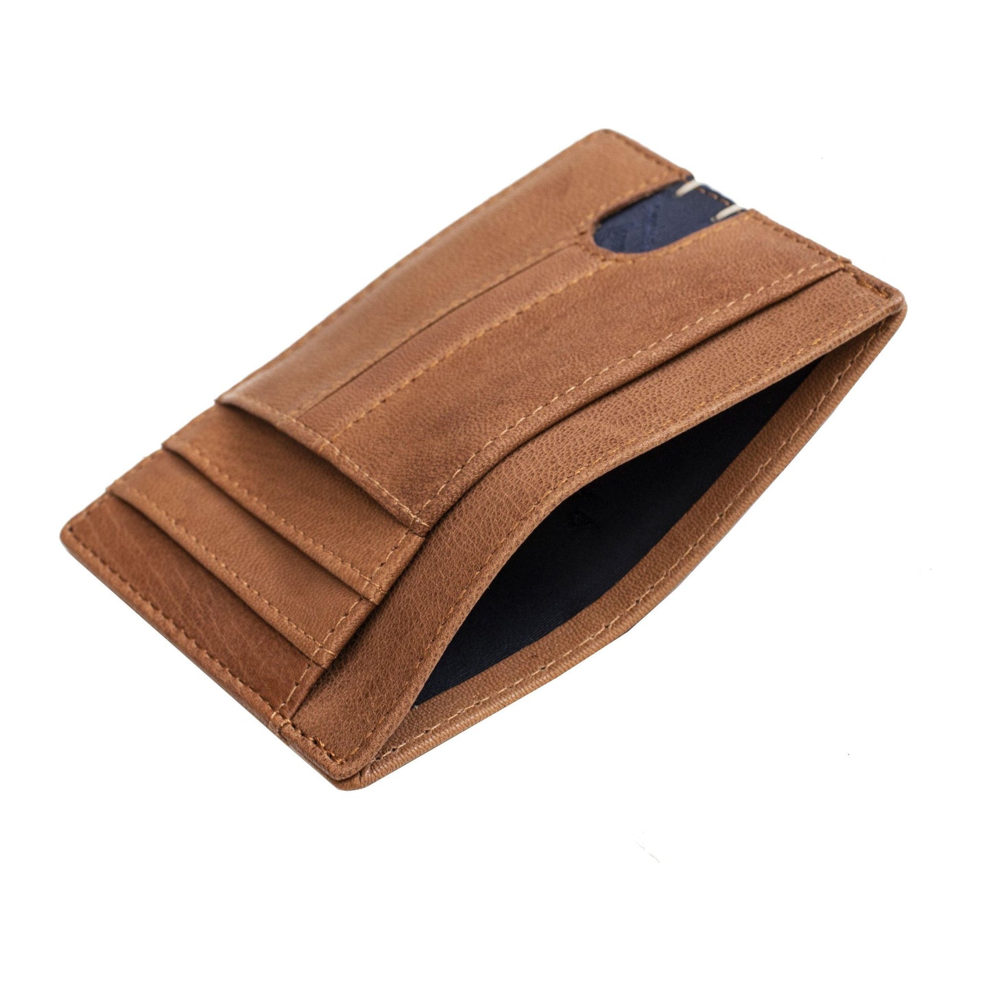 Men's Texan Leather Card Wallet - Brown by PrimeHide - Diamond Parrot Accessory Emporium