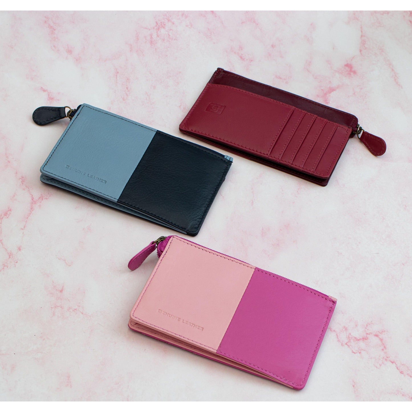 Clara RFID Leather Card Purse by PrimeHide - Diamond Parrot Accessory Emporium