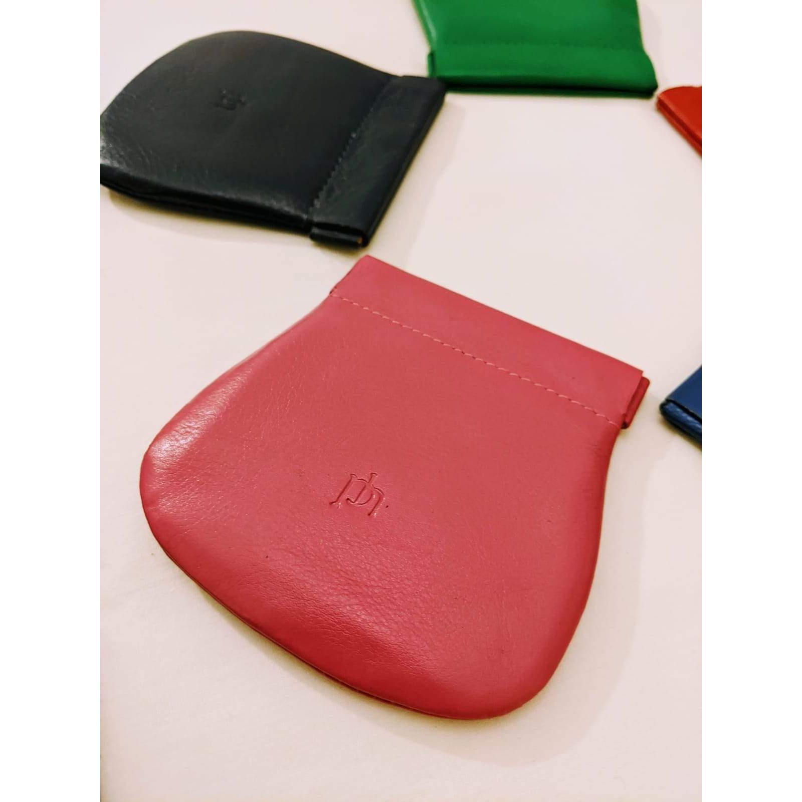Clip to Coin Leather Purse by Primehide - Diamond Parrot Accessory Emporium