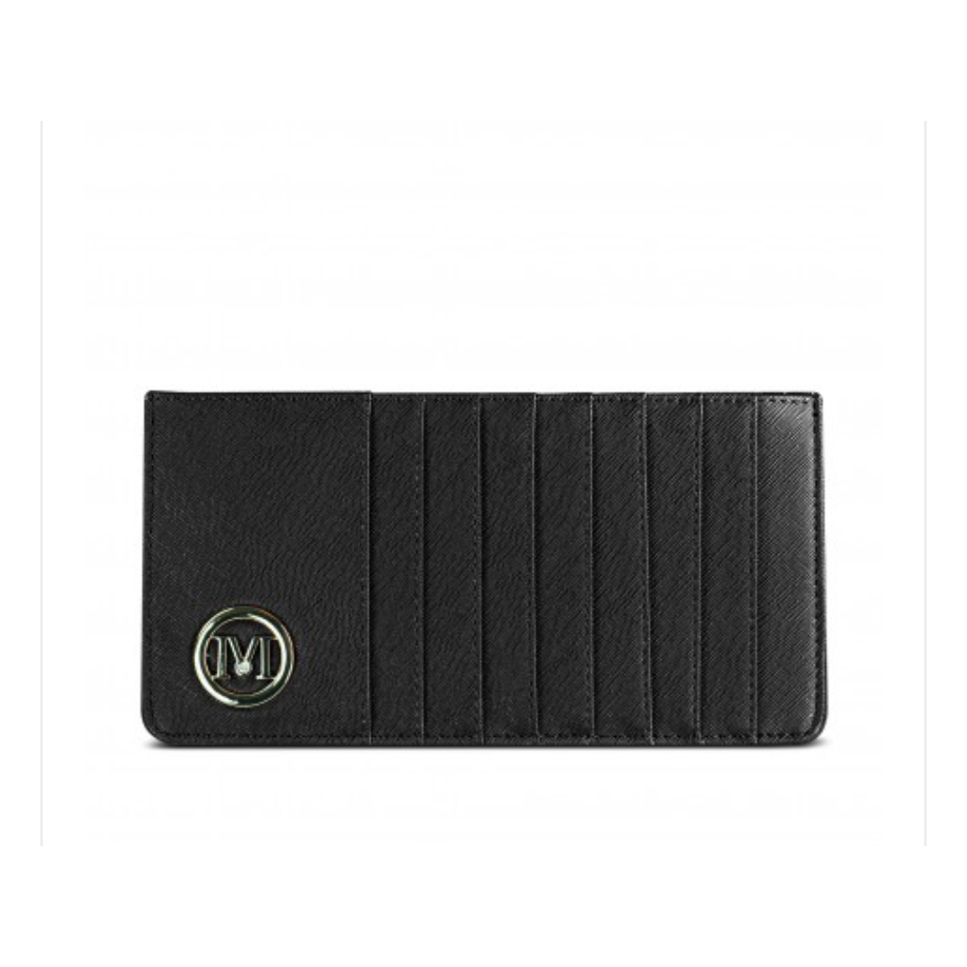 Ladies Slim Card and Cash Wallet by Miss Lulu - Diamond Parrot Accessory Emporium