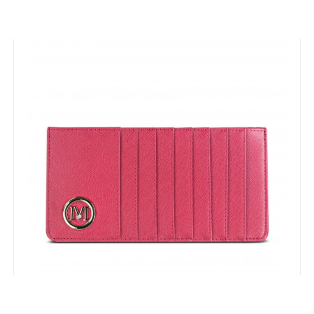 Ladies Slim Card and Cash Wallet by Miss Lulu - Diamond Parrot Accessory Emporium