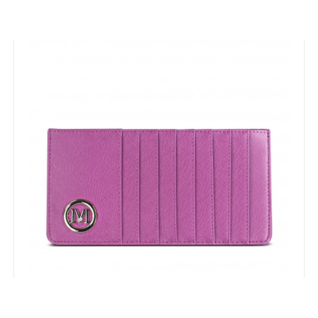 Ladies Slim Card and Cash Wallet by Miss Lulu - Diamond Parrot Accessory Emporium
