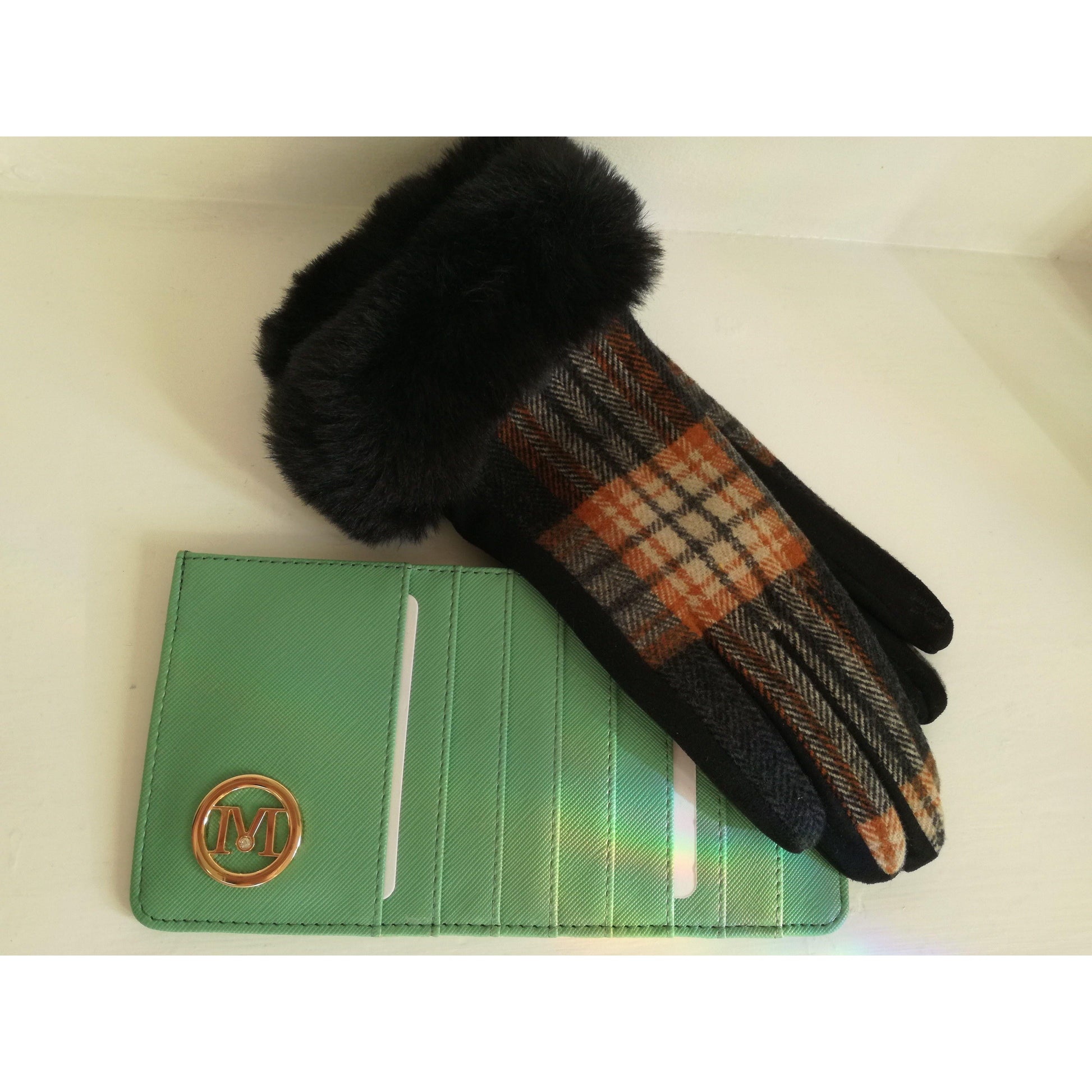 Ladies Slim Card and Cash Wallet by Miss Lulu - Diamond Parrot Accessory Emporium