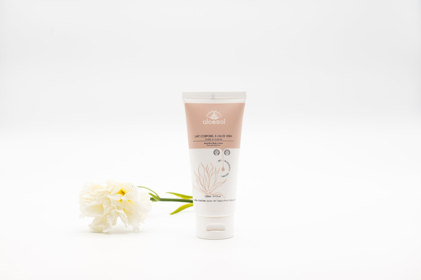 Aloesol Organically Certified Aloe Vera Body Lotion, 100 ml