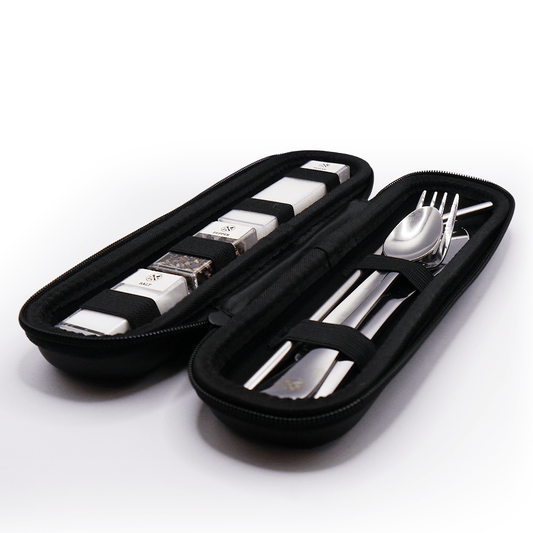Nomad’s Pocket Kitchen – Compact Cutlery & Condiment Kit
