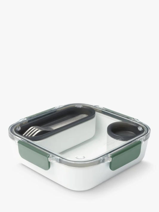 Original Lunch Box - Leak Proof Microwave-Safe Lunch Box with Fork 1L by Black + Blum - Ocean or Olive