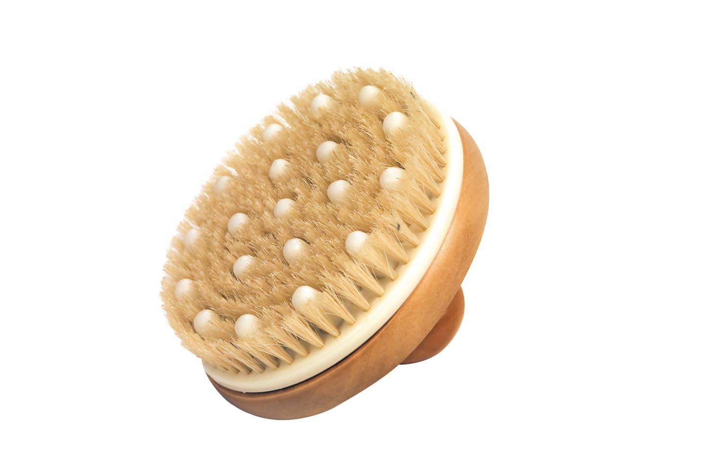 Croll & Denecke 2-in-1 Natural Bristle Bath Brush with Massage Nubs