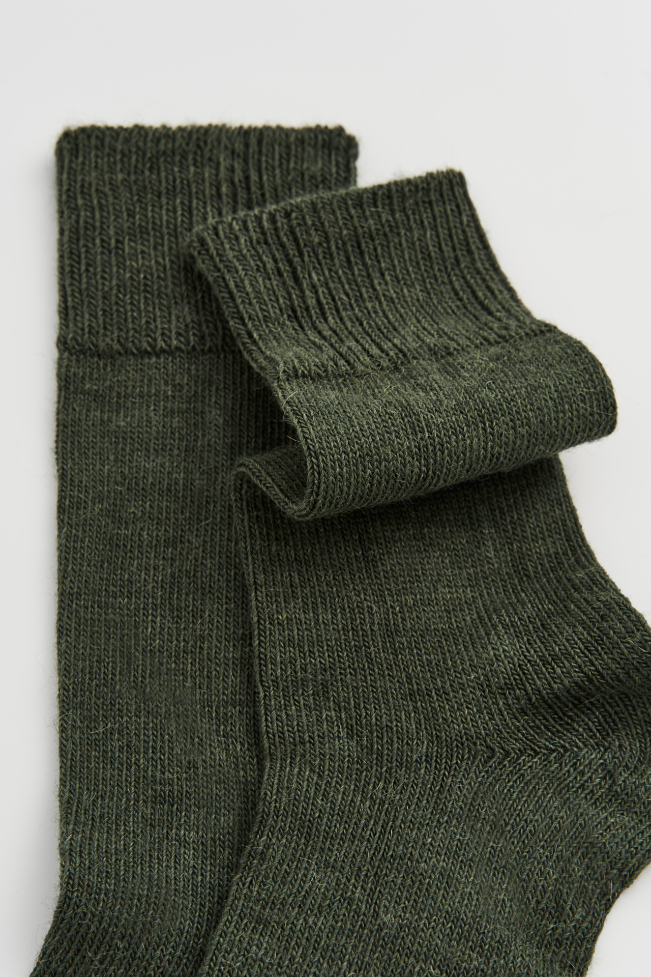 Pairs Soft Alpaca Socks – Glen Green | UK 4–7