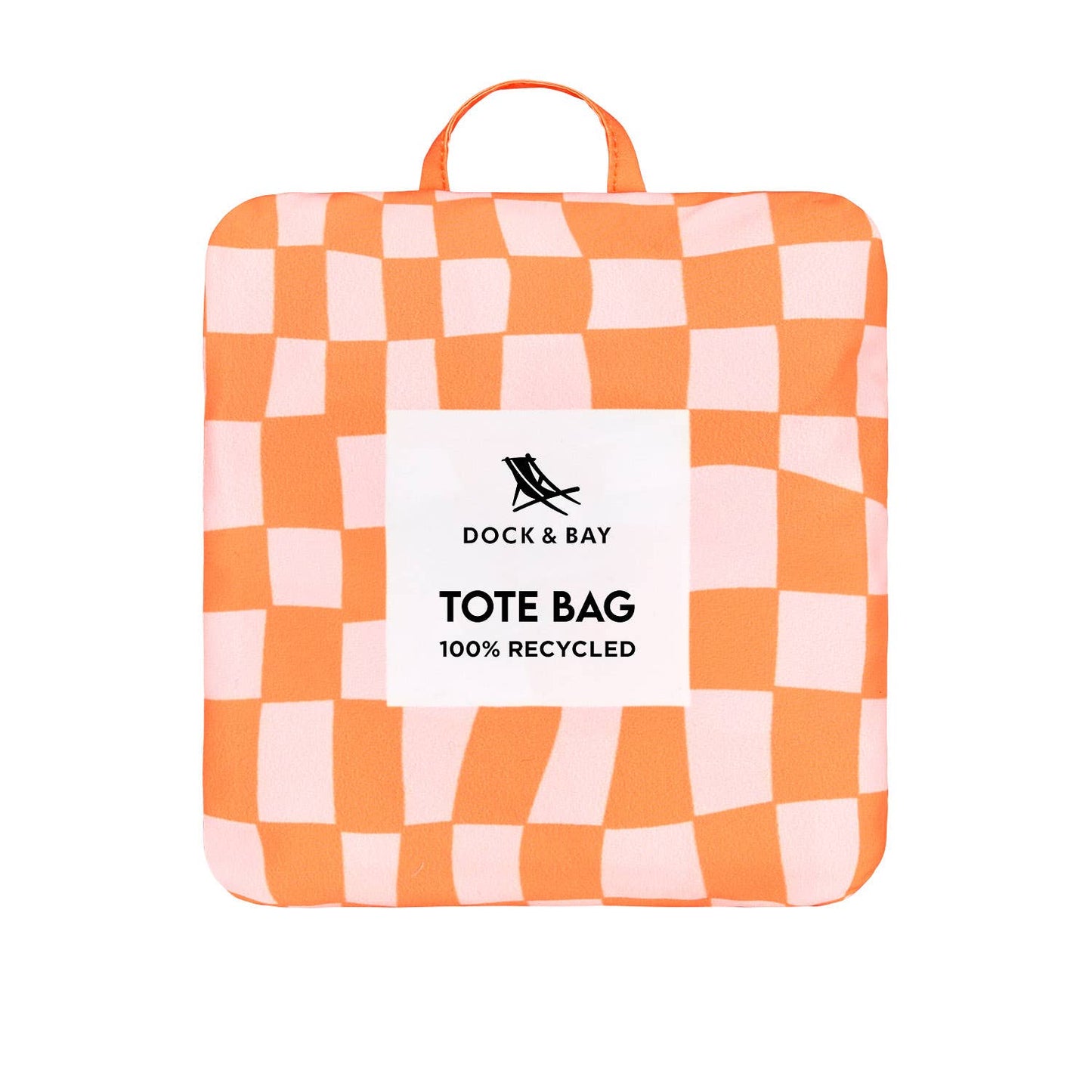 Dock & Bay UK - Dock & Bay Everyday Tote Bag - Groovy Check: Medium (39x19cm)