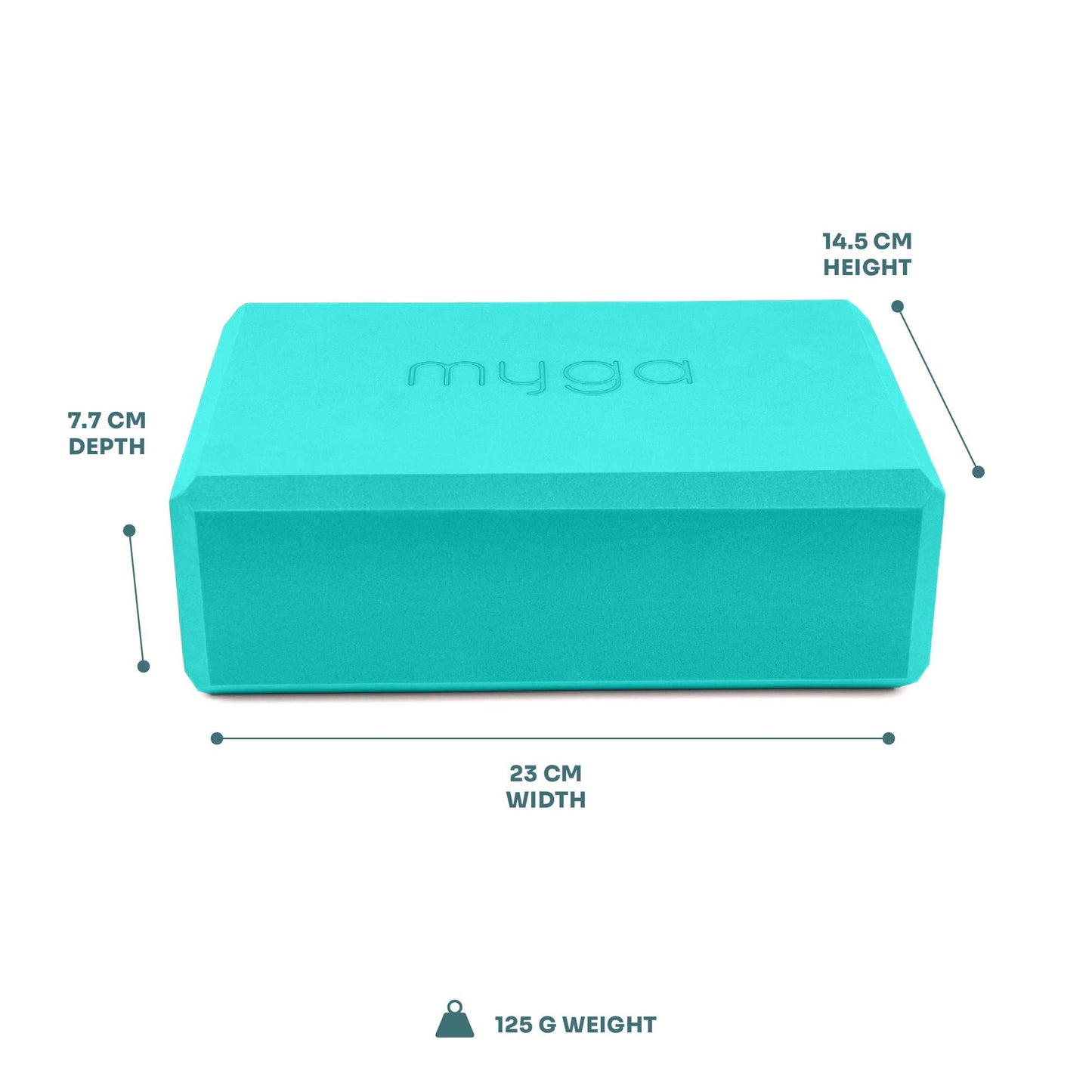Myga Eco - Foam Yoga Blocks: Turquoise