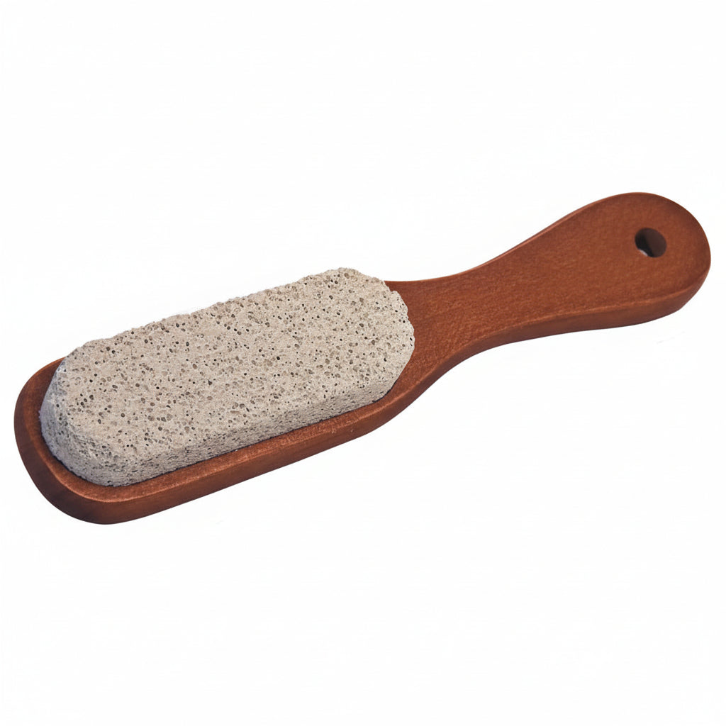 Croll & Denecke - Lotus Wood Handled Pumice Stone for Pedicure and Callus Removal