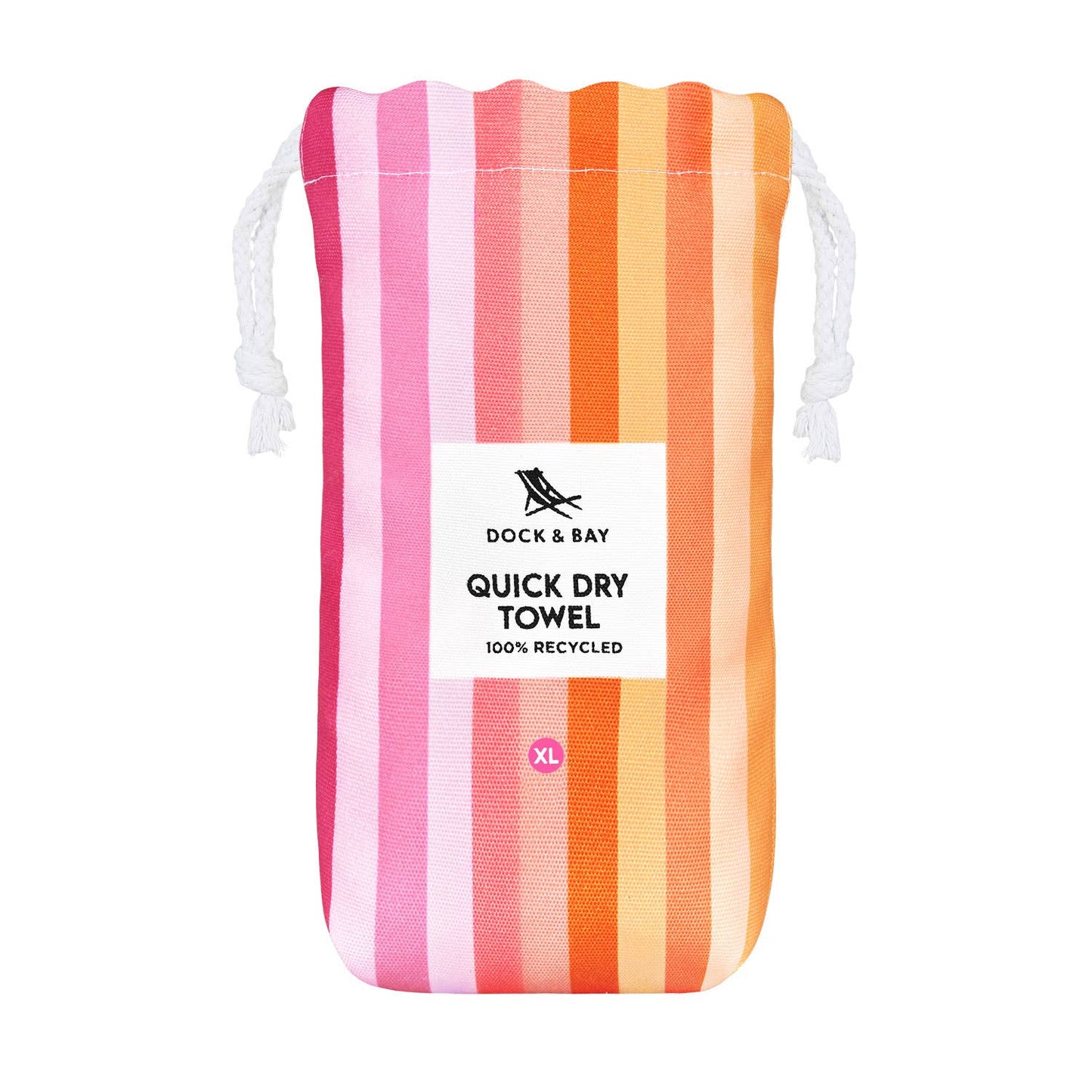 Dock & Bay UK - Dock & Bay Quick Dry Towels - Summer - Miami Sorbet: Large (160x90cm)