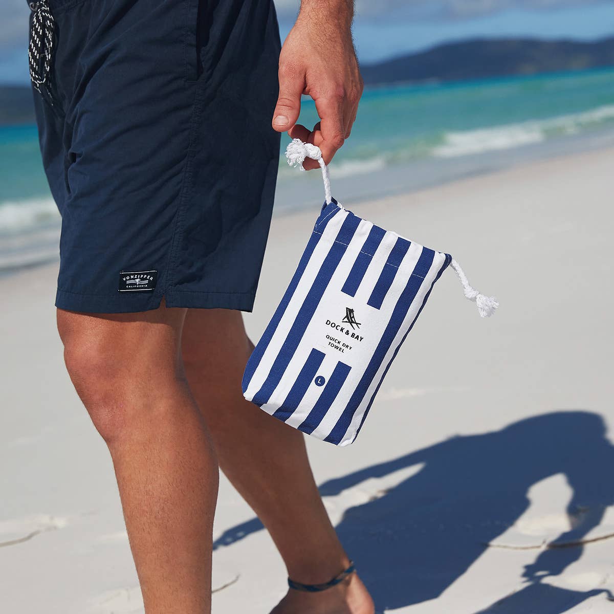 Dock & Bay UK - Dock & Bay Quick Dry Towels - Cabana - Whitsunday Blue: Extra Large (78x35")