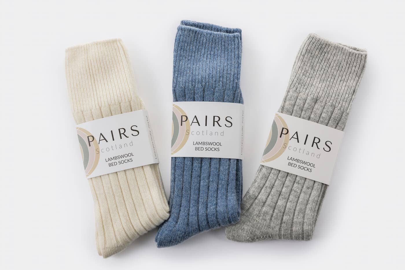 Pairs Scotland - Lambswool Chunky Socks: One size fits all