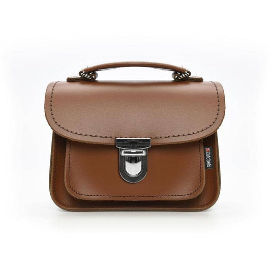 Zatchels - Luna Handmade Leather Bag in Chestnut