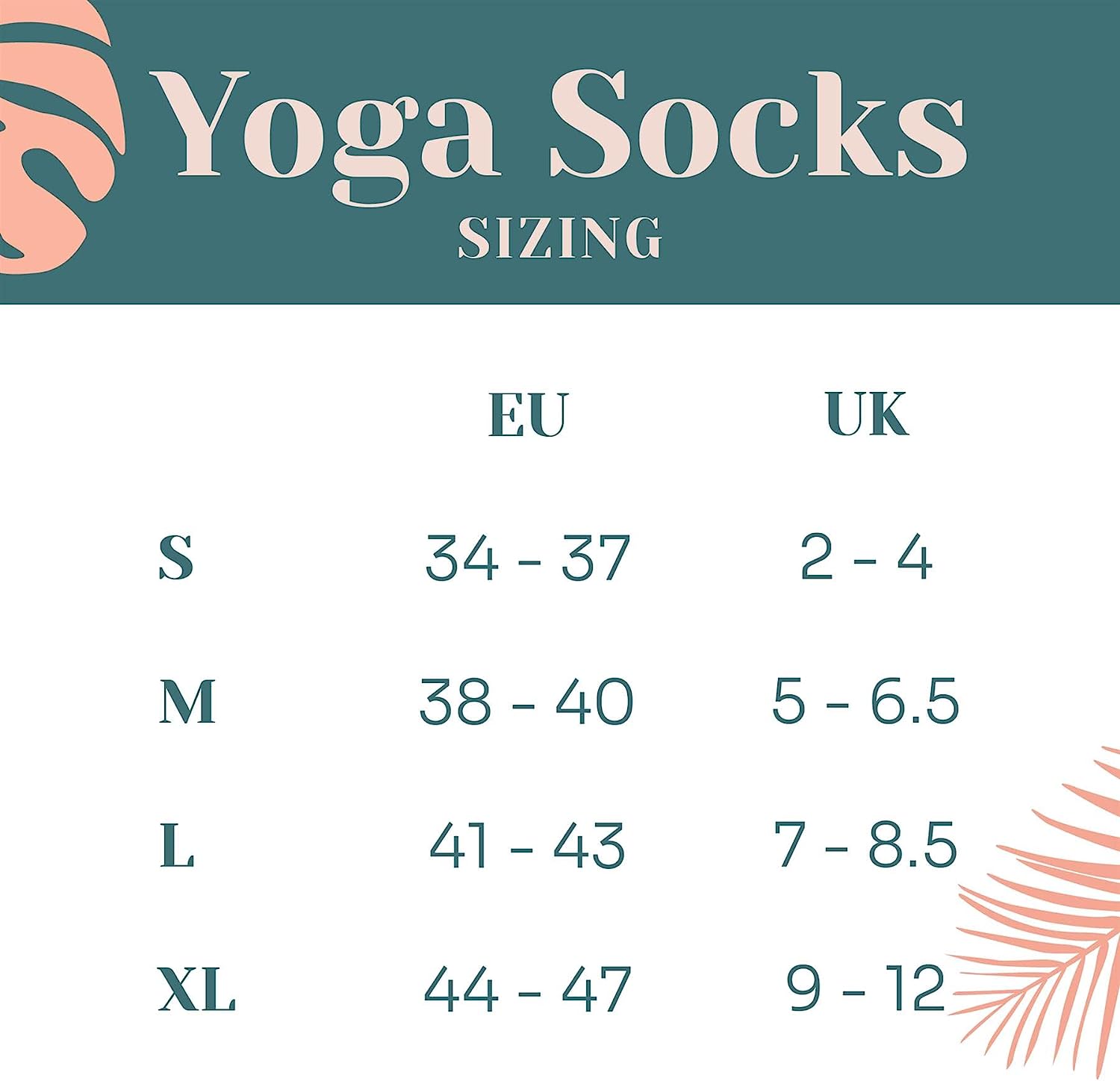 3 Pairs of Myga Non Slip Yoga Socks 4 Sizes
