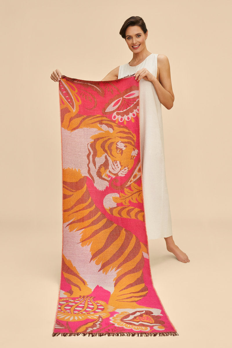 Thrill of the Tiger Woven Scarf