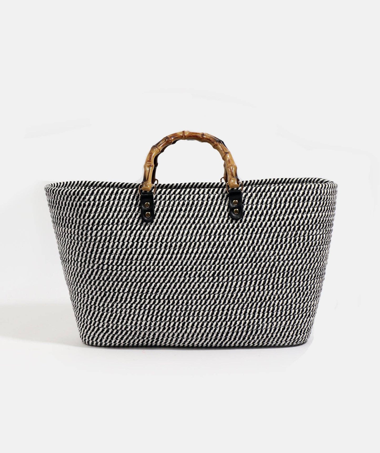 Pia Rossini - Narina Basket Bag - Black/White