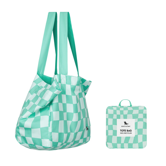 Dock & Bay UK - Dock & Bay Everyday Tote Bag - Check Mate: Medium (39x19cm)