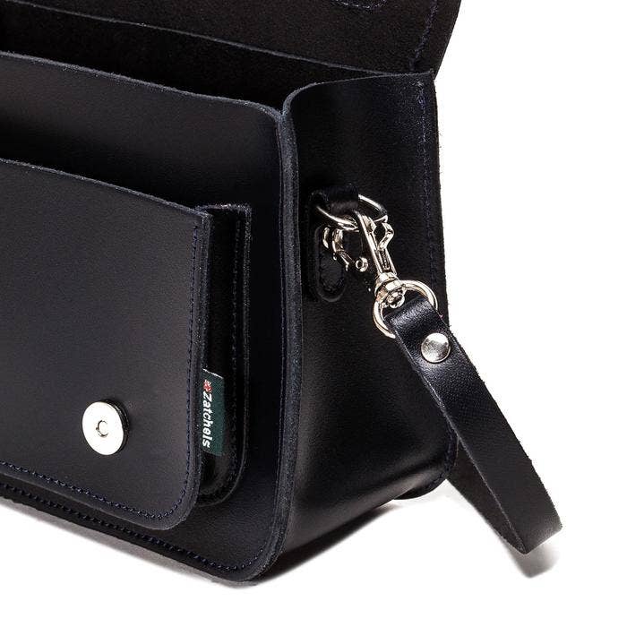 Zatchels - Handmade Leather Micro Satchel - Black - Small