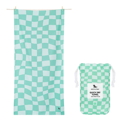 Dock & Bay UK - Dock & Bay Quick Dry Towels - Check Mate: Large (160x90cm)