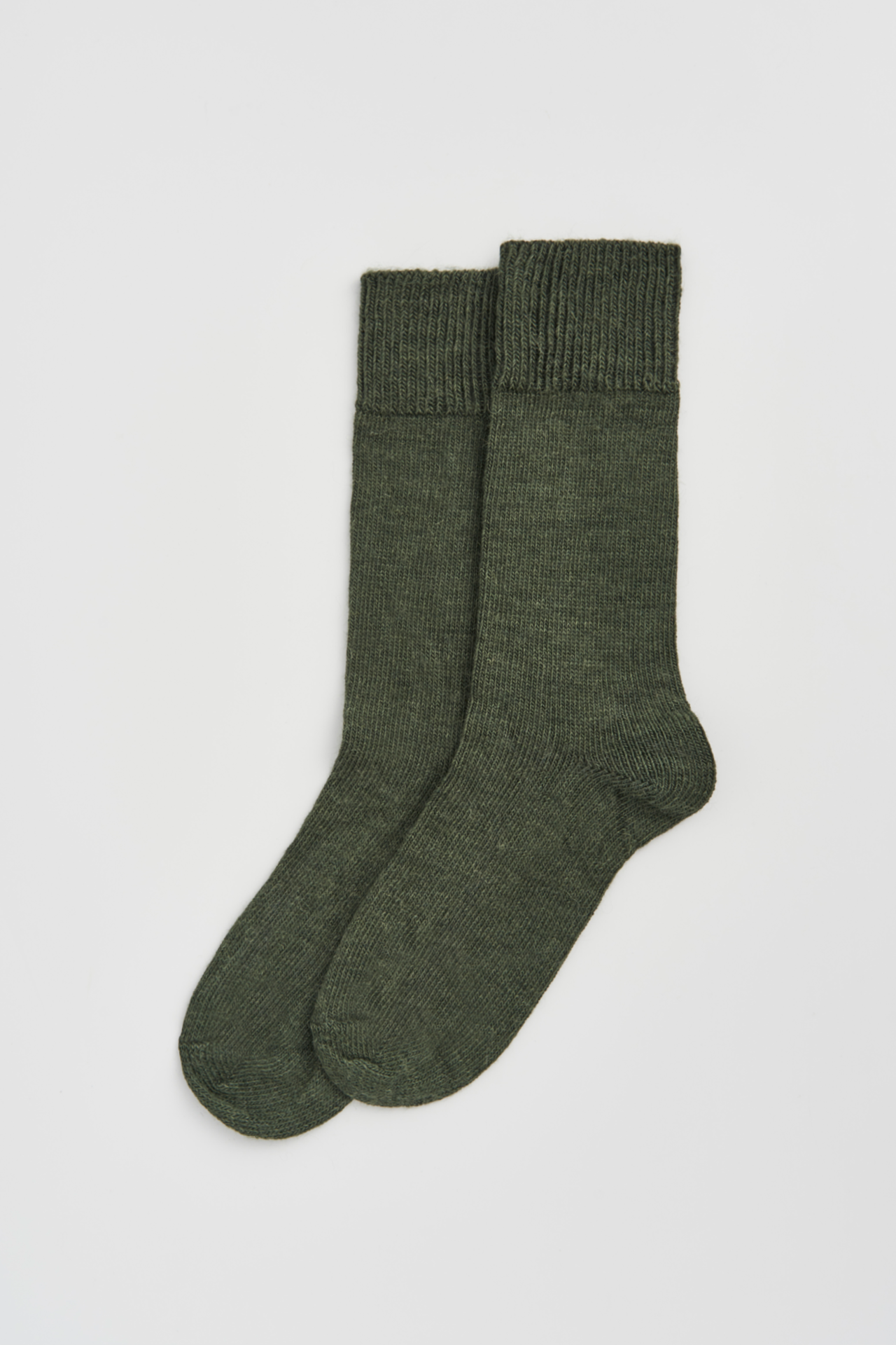Pairs Soft Alpaca Socks – Glen Green | UK 4–7